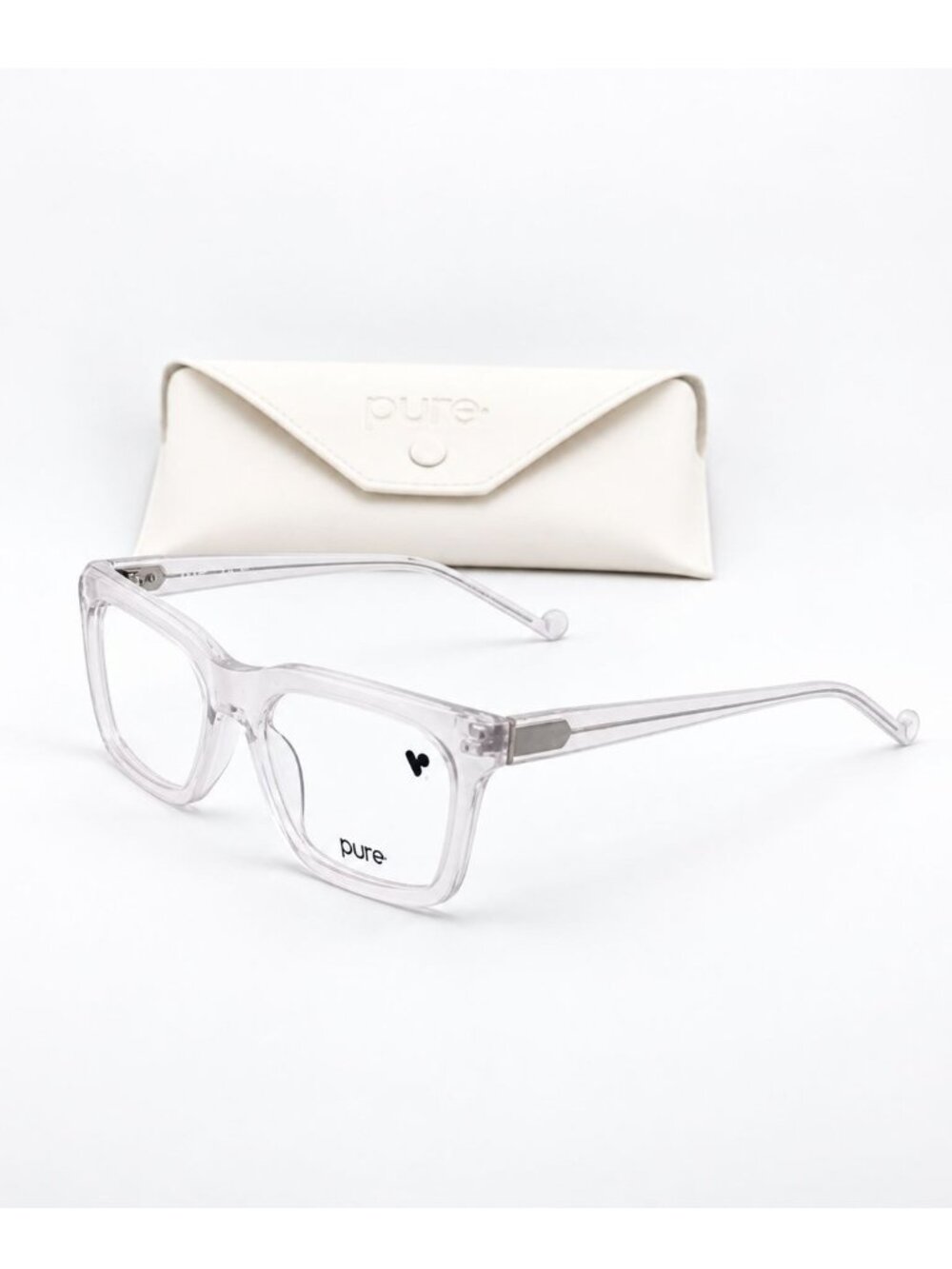 Pure P-7010 N 104 Square Eyeglasses 52mm – Cloud